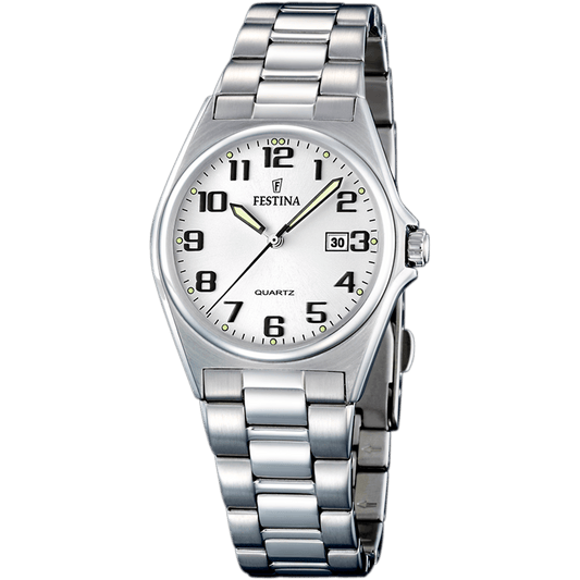 OROLOGIO FESTINA CLASSICS F16375/9 ARGENTO BRACCIALE IN ACIAIO, DONNA