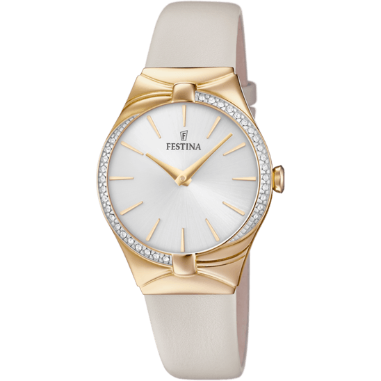 OROLOGIO FESTINA PETITE F20389/1 ARGENTO CINTURINO PELLE, DONNA