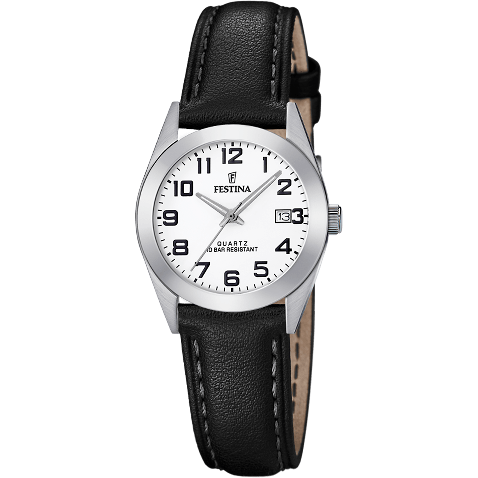 OROLOGIO FESTINA CLASSICS F20447/1 BIANCO CINTURINO IN PELLE, DONNA