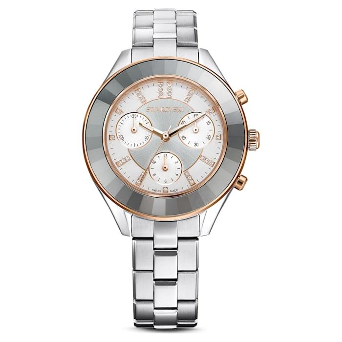 Orologio Octea Lux Sport Bracciale di metallo, Bianco, Acciaio inossidabile