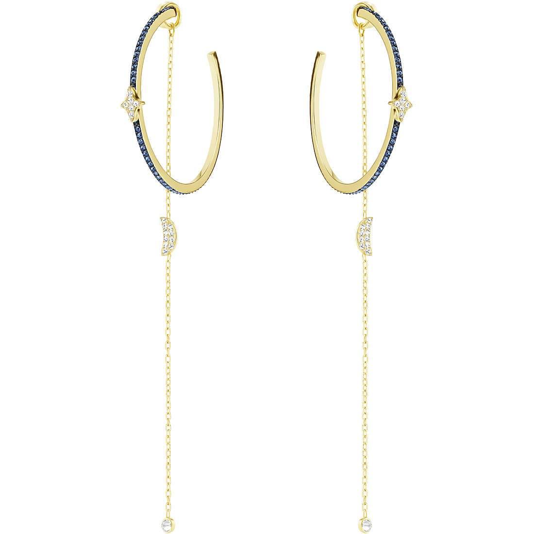 Orecchini donna gioielli Swarovski Duo Moon