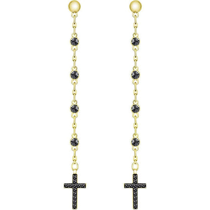 Orecchini donna gioielli Swarovski Mini Cross