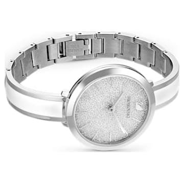 Orologio Crystalline Delight Fabbricato in Svizzera, Bracciale di metallo, Bianco, Acciaio inossidabile