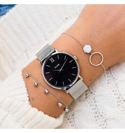 Minuit Mesh Black, Silver Colour