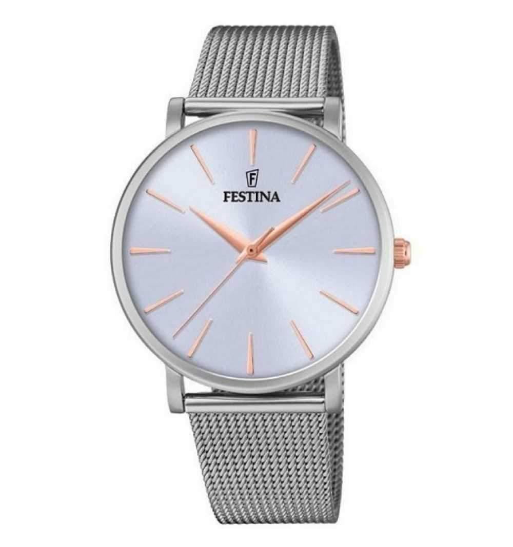 OROLOGIO FESTINA COLLEZIONE BOYFRIEND F20475/3 COLORE BLU, BRACCIALE IN ACCIAIO, DONNA