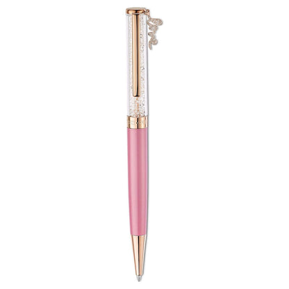 Penna a sfera Crystal Shimmer rosa, placcato color oro rosa