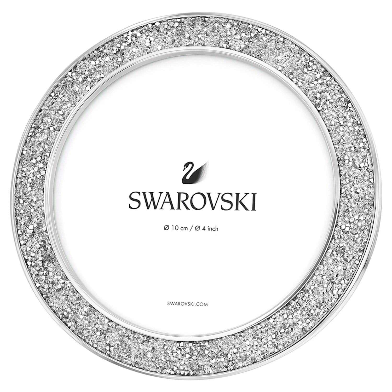 Portaritratti Minera, Rotondo, tono argentato SWAROVSKI