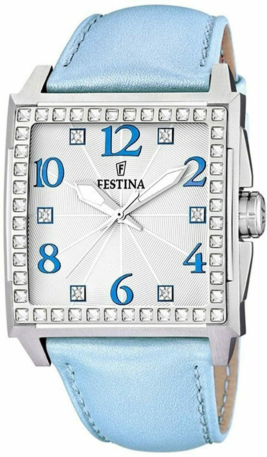 OROLOGIO FESTINA , DONNA QUADRANTE QUADRATO BIANCO