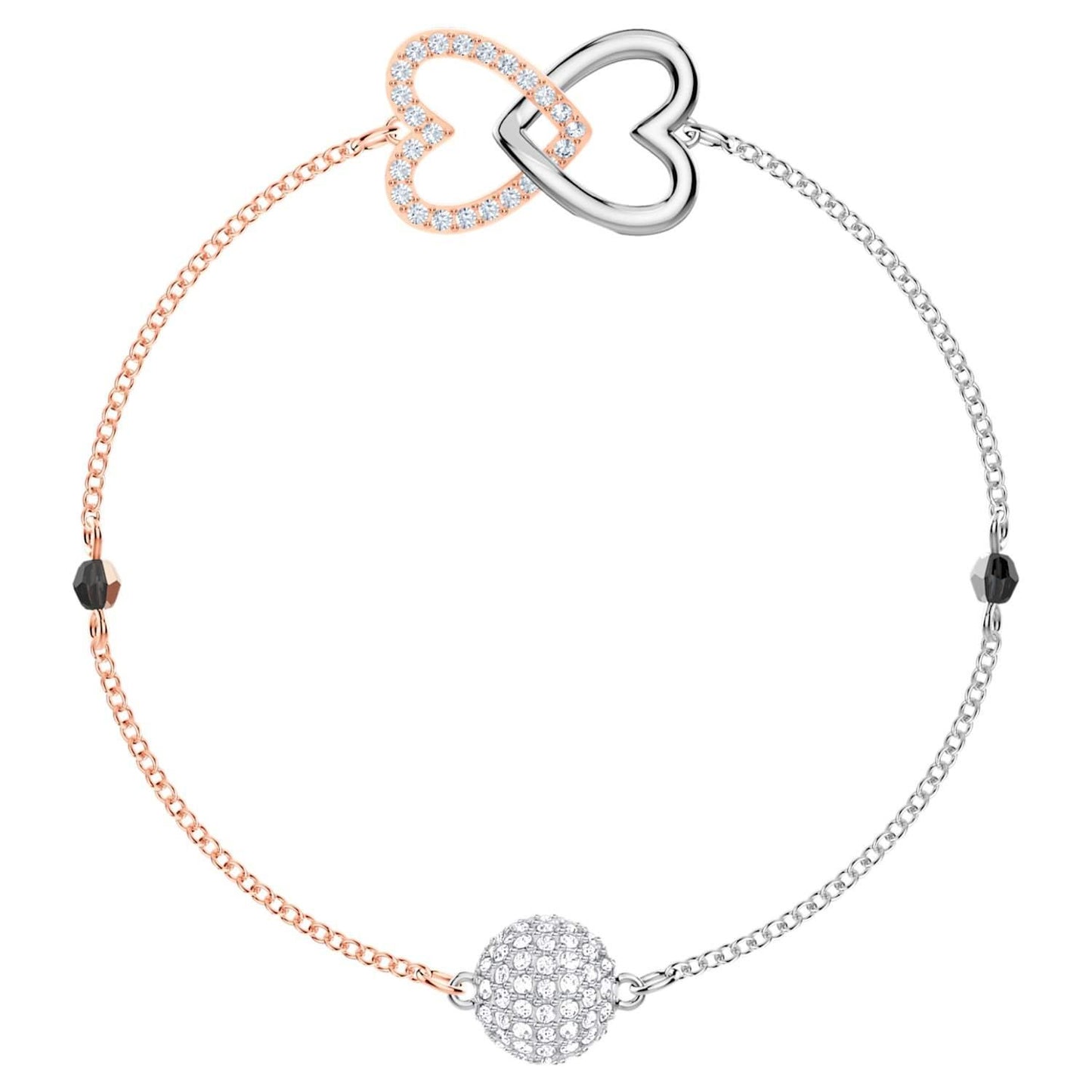 Swarovski Remix Collection Forever Strand bianco, Mix di placcature 17.5